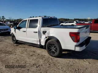 2024 Ford F-150 STX with VIN 1FTEW2KP2RKE14473, listed as a Copart auction lot 87237644 with 1,837 mi miles and Salvage Title. Bid and sale history available at carsss.com. Image 2.