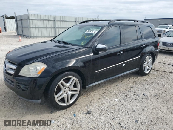 2009 Mercedes-Benz GL-Class 4.6L with VIN 4JGBF71E79A507054, listed as a Copart auction lot 74093574 with 0 mi miles and Non Repairable. Bid and sale history available at carsss.com. Image 1.