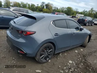 2023 Mazda 3 S Carbon Edition with VIN JM1BPBLM3P1618402, listed as a Copart auction lot 73179284 with 7,318 mi miles and Salvage title. Bid and sale history available at DreamBid. Image 3.