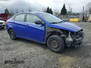 2013 Hyundai Accent GLS with VIN KMHCT4AE2DU537369, listed as a Copart auction lot 50819985 with 191,011 mi miles and Salvage Title. Bid and sale history available at carsss.com. Image 4.