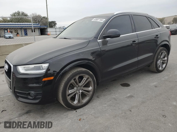 2015 Audi Q3 Prestige with VIN WA1FFCFS2FR001183, listed as a Copart auction lot 83607164 with 80,430 mi miles and Salvage title. Bid and sale history available at DreamBid. Image 1.