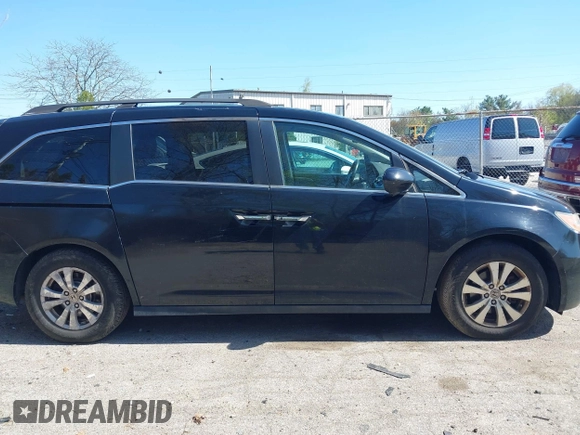 2014 Honda Odyssey EX-L with VIN 5FNRL5H68EB102286, listed as a IAAI auction lot 42148323 with 160,446 mi miles and . Bid and sale history available at carsss.com. Image 13.