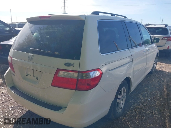 2007 Honda Odyssey EX-L with VIN 5FNRL38707B145049, listed as a IAAI auction lot 42117713 with 76,691 mi miles. Bid and sale history available at carsss.com. Image 4.