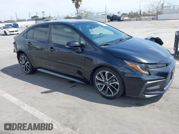 2020 Toyota Corolla XSE with VIN JTDT4RCE2LJ041435, listed as a IAAI auction lot 42020086 with 38,652 mi miles. Bid and sale history available at carsss.com. Image 1.