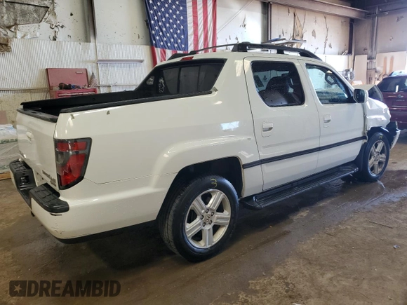 2014 Honda Ridgeline RTL with VIN 5FPYK1F53EB009121, listed as a Copart auction lot 62029614 with Not Provided miles and Clean Title. Bid and sale history available at carsss.com. Image 3.