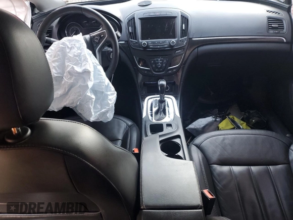 2014 Buick Regal with VIN 2G4GV5EK7E9313935, listed as a Copart auction lot 46657115 with 0 mi miles and Salvage Title. Bid and sale history available at carsss.com. Image 8.