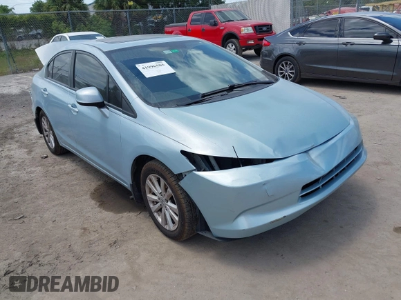 2012 Honda Civic EX with VIN 19XFB2F80CE061339, listed as a IAAI auction lot 41996585 with 112,841 mi miles and . Bid and sale history available at DreamBid. Image 1.