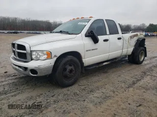 2005 Dodge Ram 3500 SLT with VIN 3D7MR48C35G708250, listed as a Copart auction lot 86109734 with 348,069 mi miles and Salvage Title. Bid and sale history available at carsss.com. Image 1.