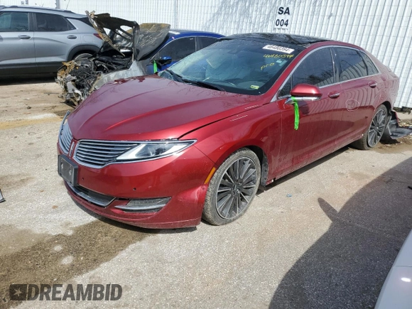 2016 Lincoln MKZ z VIN 3LN6L2J91GR627452, wystawiony jako Copart lot #46480394 z przebiegiem 107 325 mil mil oraz Czysty tytuł • Clean title. Historia ofert i sprzedaży dostępna na DreamBid. Obrazek 1.