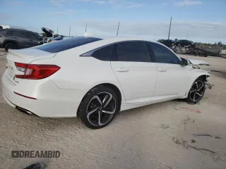 2020 Honda Accord Sport z VIN 1HGCV1F34LA142714, wystawiony jako Copart lot #58873135 z przebiegiem 51 511 mil mil oraz Nie do naprawy • Non repairable. Historia ofert i sprzedaży dostępna na DreamBid. Obrazek 3.