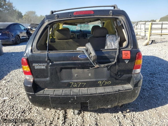 2006 Ford Escape Limited with VIN 1FMCU04176KB57277, listed as a Copart auction lot 75175174 with 0 mi miles and Salvage Title. Bid and sale history available at carsss.com. Image 6.