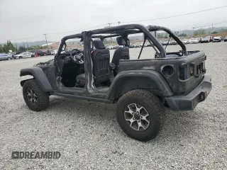 2022 Jeep Wrangler Unlimited Rubicon with VIN 1C4HJXFG6NW125232, listed as a Copart auction lot 55018594 with Not provided miles and Salvage title. Bid and sale history available at DreamBid. Image 2.
