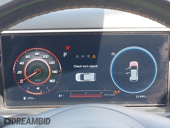2023 Hyundai Tucson SEL with VIN 5NMJFCAE9PH224327, listed as a IAAI auction lot 42199313 with 31,999 mi miles and . Bid and sale history available at DreamBid. Image 7.