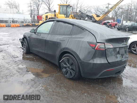 2025 Tesla Model Y Long Range with VIN 7SAYGDED6SF226035, listed as a IAAI auction lot 41102115 with Not Provided miles and . Bid and sale history available at DreamBid. Image 3.