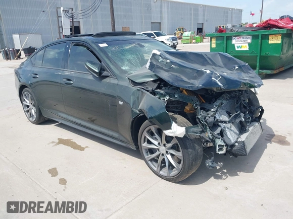 2020 Cadillac CT5 Sport with VIN 1G6DP5RK0L0133573, listed as a IAAI auction lot 39364101 with 61,900 mi miles and . Bid and sale history available at DreamBid. Image 1.