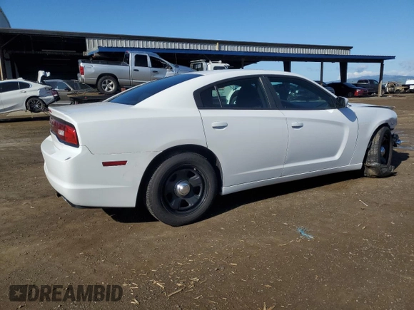 2012 Dodge Charger Police with VIN 2C3CDXAT4CH226632, listed as a Copart auction lot 44238295 with 70,027 mi miles and Salvage Title. Bid and sale history available at carsss.com. Image 3.