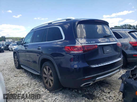 2020 Mercedes-Benz GLS 450 with VIN 4JGFF5KE5LA107988, listed as a Copart auction lot 57604354 with 35,378 mi miles and Salvage Title. Bid and sale history available at DreamBid. Image 2.