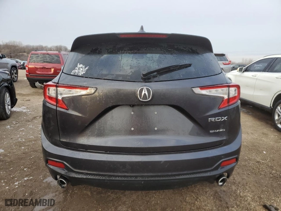 2020 Acura RDX with VIN 5J8TC2H3XLL002308, listed as a Copart auction lot 87892955 with 0 mi miles and Salvage Title. Bid and sale history available at carsss.com. Image 6.