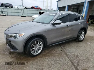 2018 Alfa Romeo Stelvio Ti with VIN ZASFAKBN8J7B68660, listed as a Copart auction lot 46146375 with 70,394 mi miles and Salvage Title. Bid and sale history available at carsss.com. Image 1.
