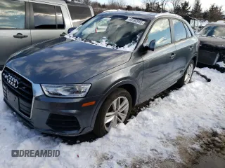2017 Audi Q3 Premium with VIN WA1ECCFS6HR014574, listed as a Copart auction lot 44192095 with 111,042 mi miles and Salvage Title. Bid and sale history available at carsss.com. Image 1.