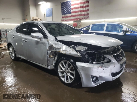 2013 Lexus IS 250 with VIN JTHCF5C25D5063740, listed as a Copart auction lot 52132195 with 150,178 mi miles and Salvage title. Bid and sale history available at DreamBid. Image 4.