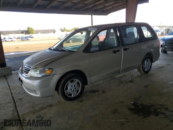 2000 Mazda MPV DX with VIN JM3LW28G8Y0142883, listed as a Copart auction lot 82633154 with 161,196 mi miles and Salvage title. Bid and sale history available at DreamBid. Image 1.
