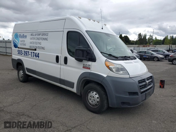 2017 Ram ProMaster Cargo with VIN 3C6URVHG2HE510690, listed as a Copart auction lot 70888714 with 137,278 mi miles and Salvage Title. Bid and sale history available at DreamBid. Image 4.