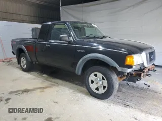 2005 Ford Ranger XLT with VIN 1FTZR45E45PA79874, listed as a Copart auction lot 58463165 with 121,540 mi miles and Salvage title. Bid and sale history available at DreamBid. Image 4.