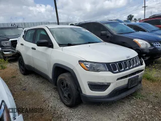 2020 Jeep Compass Sport with VIN 3C4NJDAB4LT167012, listed as a Copart auction lot 54540555 with 196,636 mi miles and Salvage title. Bid and sale history available at DreamBid. Image 4.