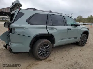 2025 Toyota Sequoia SR5 with VIN 7SVAAABAXSX054239, listed as a Copart auction lot 49267045 with 4,118 mi miles and Salvage Title. Bid and sale history available at carsss.com. Image 3.