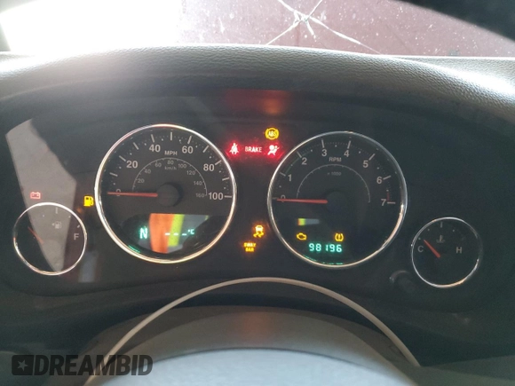 2012 Jeep Wrangler Unlimited Call of Duty MW3 with VIN 1C4BJWFGXCL225459, listed as a Copart auction lot 60699895 with 98,196 mi miles and Salvage title. Bid and sale history available at DreamBid. Image 9.