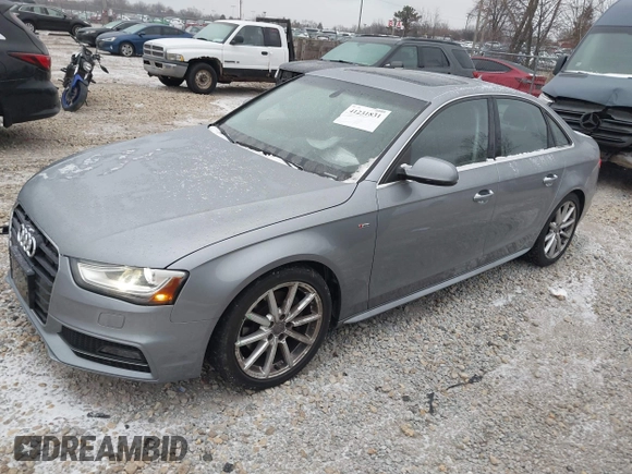 2015 Audi A4 Premium Plus with VIN WAUFFAFL8FN005357, listed as a IAAI auction lot 41231831 with 80,115 mi miles. Bid and sale history available at carsss.com. Image 17.