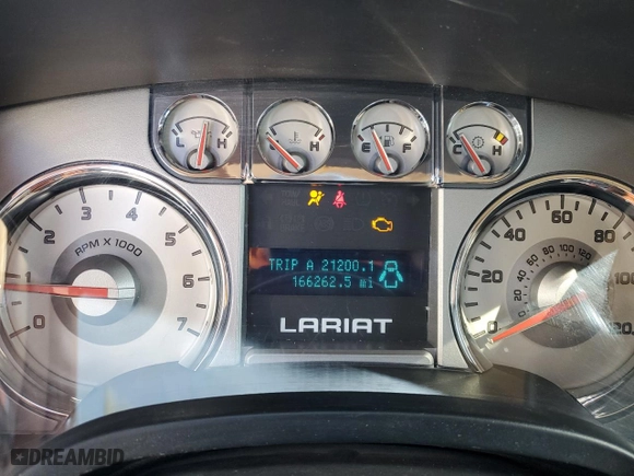 2009 Ford F-150 XL with VIN 1FTPW14V09FA06674, listed as a Copart auction lot 46355855 with 166,262 mi miles and Salvage Title. Bid and sale history available at carsss.com. Image 9.