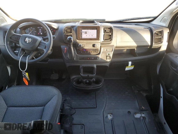 2023 Ram ProMaster Cargo with VIN 3C6LRVAG7PE585146, listed as a Copart auction lot 71391784 with 2,872 mi miles and Salvage Title. Bid and sale history available at DreamBid. Image 8.
