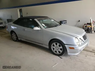 2002 Mercedes-Benz CLK-Class with VIN WDBLK65G92T114739, listed as a Copart auction lot 46654895 with 91,209 mi miles and Salvage Title. Bid and sale history available at carsss.com. Image 4.