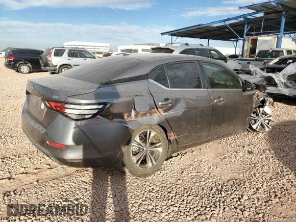 2023 Nissan Sentra SV with VIN 3N1AB8CV4PY323717, listed as a Copart auction lot 43829585 with 21,643 mi miles and Salvage Title. Bid and sale history available at carsss.com. Image 3.