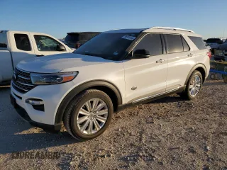 2022 Ford Explorer King Ranch with VIN 1FM5K7LC1NGA34683, listed as a Copart auction lot 86918144 with 14,015 mi miles and Salvage Title. Bid and sale history available at carsss.com. Image 1.