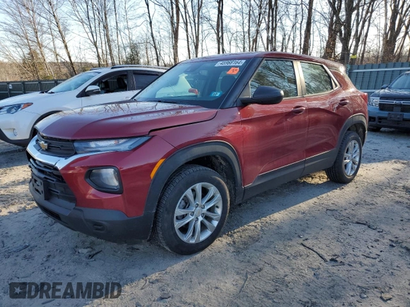 2021 Chevrolet TrailBlazer LS with VIN KL79MNSL7MB141915, listed as a Copart auction lot 45968164 with Not Provided miles and . Bid and sale history available at DreamBid. Image 1.