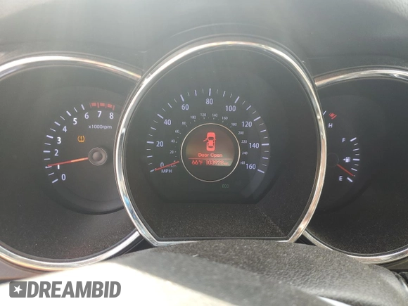 2012 Kia Optima EX with VIN 5XXGN4A7XCG083815, listed as a Copart auction lot 53355535 with 103,928 mi miles and Salvage Title. Bid and sale history available at carsss.com. Image 9.