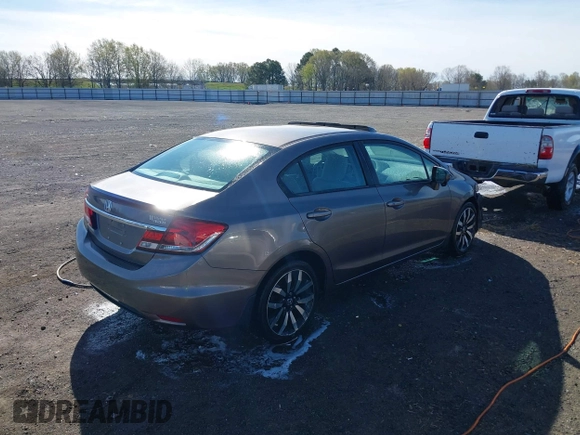 2015 Honda Civic Sedan EX-L with VIN 19XFB2F94FE058649, listed as a IAAI auction lot 41845076 with 191,652 mi miles. Bid and sale history available at carsss.com. Image 4.