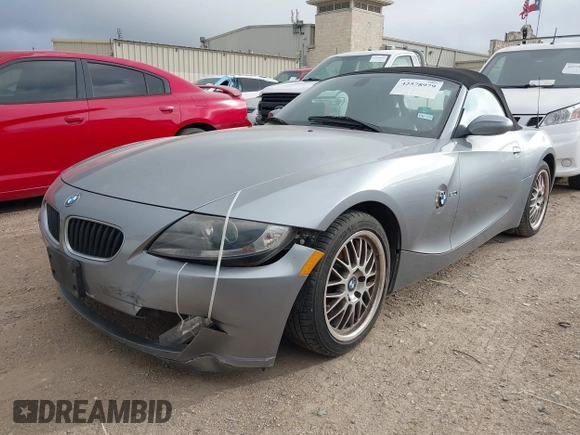 2006 BMW Z4 3.0i with VIN 4USBU33516LW59003, listed as a IAAI auction lot 42578979 with 82,386 mi miles and . Bid and sale history available at DreamBid. Image 2.