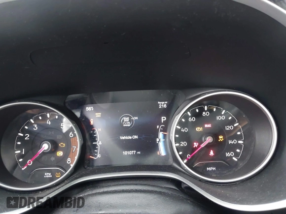 2018 Jeep Compass Latitude with VIN 3C4NJDBB0JT298644, listed as a IAAI auction lot 41581635 with 101,077 mi miles. Bid and sale history available at carsss.com. Image 7.