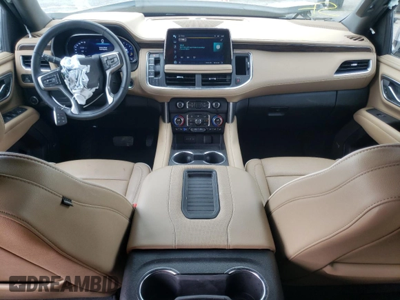 2024 Chevrolet Tahoe Premier with VIN 1GNSCSKD8RR247861, listed as a Copart auction lot 58767795 with 27,303 mi miles and Salvage title. Bid and sale history available at DreamBid. Image 8.