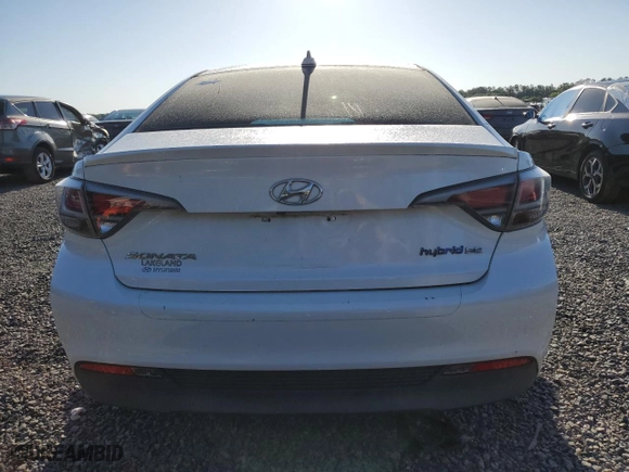 2016 Hyundai Sonata Hybrid SE with VIN KMHE24L14GA022904, listed as a Copart auction lot 53036825 with 115,960 mi miles and Clean Title. Bid and sale history available at carsss.com. Image 6.