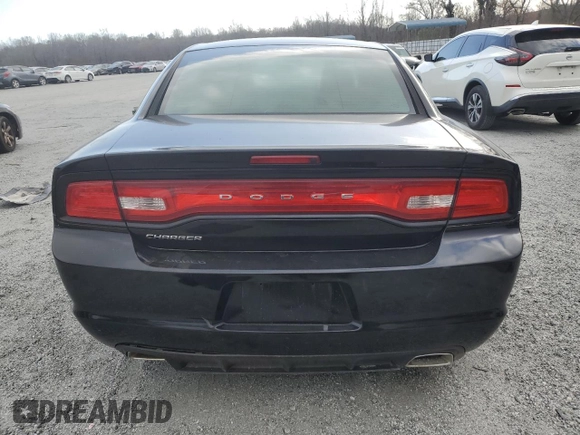 2012 Dodge Charger SE with VIN 2C3CDXBGXCH296721, listed as a Copart auction lot 50069695 with 0 mi miles and Salvage Title. Bid and sale history available at carsss.com. Image 6.