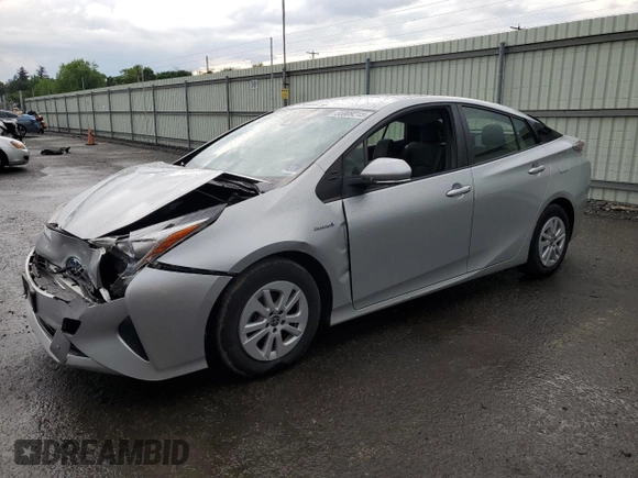2017 Toyota Prius Two with VIN JTDKBRFUXH3029436, listed as a Copart auction lot 55909215 with 78,374 mi miles and Salvage Title. Bid and sale history available at DreamBid. Image 1.