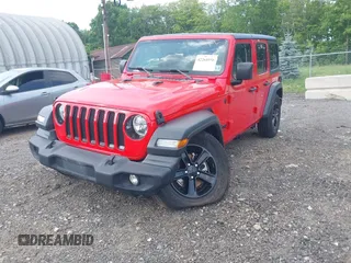 2020 Jeep Wrangler Unlimited Freedom with VIN 1C4HJXDG5LW282721, listed as a IAAI auction lot 42268956 with 47,245 mi miles and . Bid and sale history available at DreamBid. Image 6.