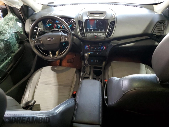 2017 Ford Escape SE with VIN 1FMCU9GD8HUA02240, listed as a Copart auction lot 55027345 with 75,468 mi miles and Salvage Title. Bid and sale history available at DreamBid. Image 8.