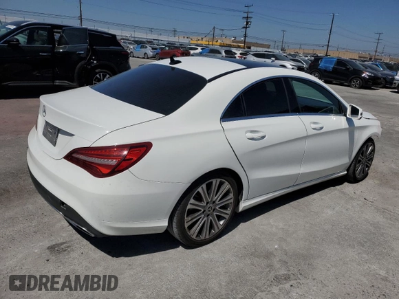2018 Mercedes-Benz CLA 250 with VIN WDDSJ4EB2JN669663, listed as a Copart auction lot 53080104 with 70,424 mi miles and . Bid and sale history available at DreamBid. Image 3.