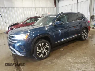 2021 Volkswagen Atlas SEL Premium z VIN 1V2TR2CA3MC509859, wystawiony jako Copart lot #55265945 z przebiegiem 69 841 mil mil oraz Nie do naprawy • Non repairable. Historia ofert i sprzedaży dostępna na DreamBid. Obrazek 1.